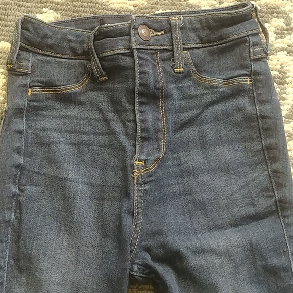 👖HOLLISTER SUPER HIGH-RISE SKINNY JEAN 00R - Picture 3 of 7